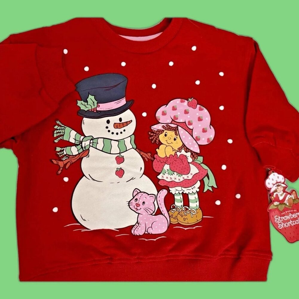 STRAWBERRY SHORTCAKE Outfit Sweatshirt Leggings TODDLER GIRL SIZE 5T NEW - Picture 3 of 8